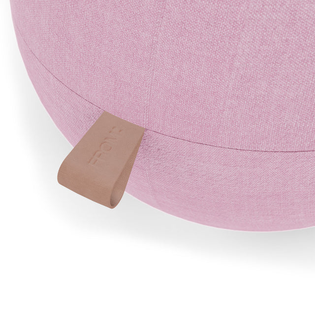 Ergonomisk balansboll som heter Lol i rosa tyg 